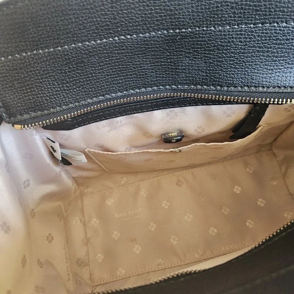 Kate Spade New York Sydney Medium Satchel Black/Black Retail $298 Crossbody‎